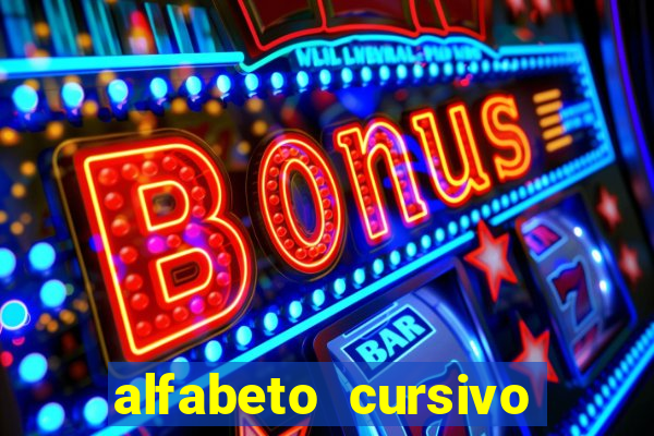 alfabeto cursivo pontilhado para imprimir pdf